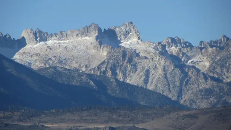 the Sawtooth Ridge rising above Bridgeport Valley